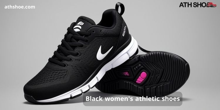 A picture of black athletic shoes within the conversation about Black women's athletic shoes in Australia