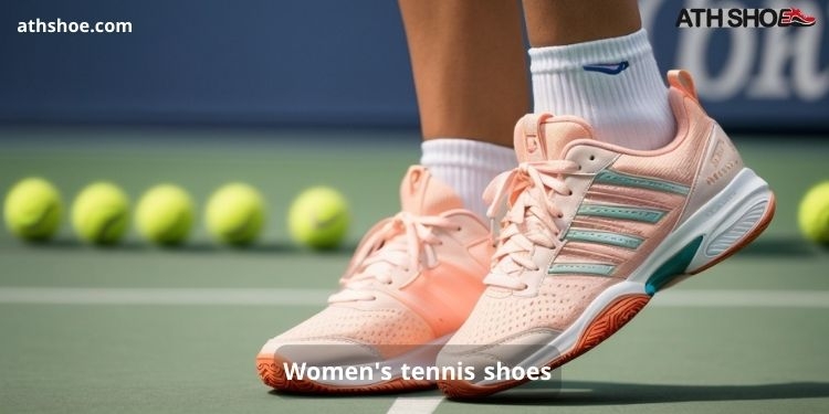 A picture of a beautiful sneaker on a woman's leg is included in the discussion about Women's tennis shoes