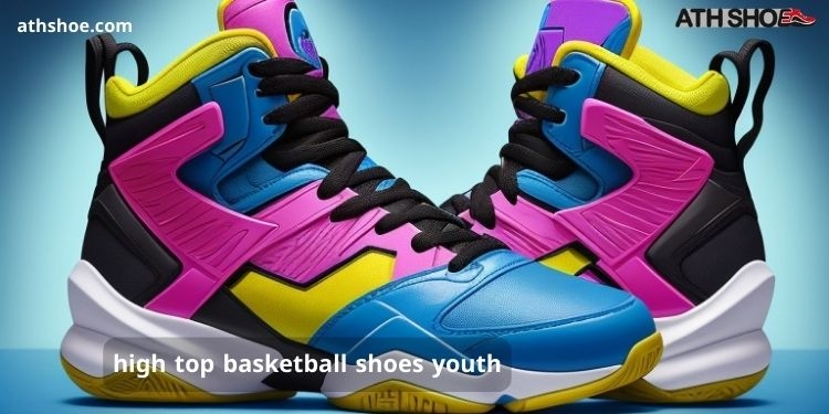 A picture of a sports shoe is part of the conversation about high top basketball shoes for youth