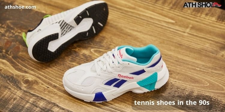 A picture of a sports shoe as part of a conversation about tennis shoes in the 90s in Australia