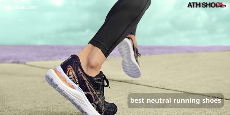 An image containing part of a person talking about best neutral running shoes