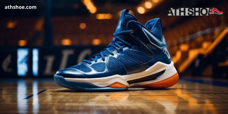 An image of a distinctive sports shoe within the talk about the tallest basketball shoes