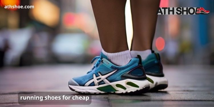 A picture of a sports shoe on someone's leg is part of a conversation about running shoes for cheap in Australia