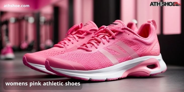 A picture of a sports shoe included in the conversation about women's pink athletic shoes