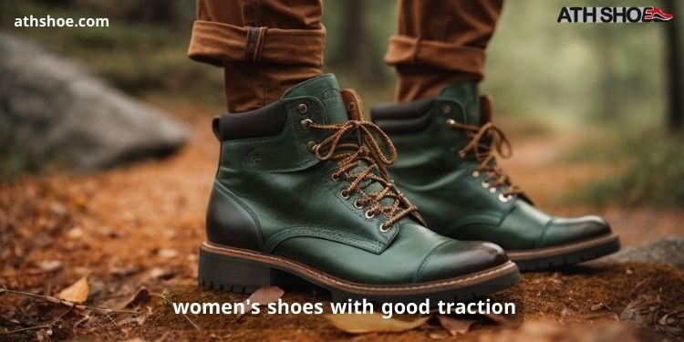 A picture of a woman's shoe on a woman's leg is part of the conversation about women's shoes with good traction in Australia