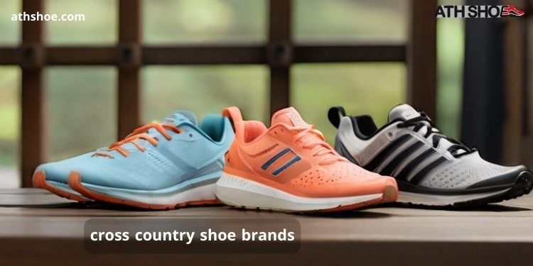 An image containing a group of sports shoes within the talk about cross country shoe brands