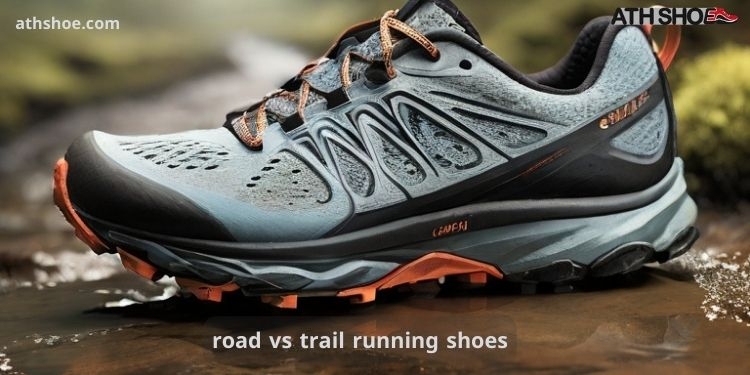 An image with a sporty hue in the conversation about road vs trail running shoes