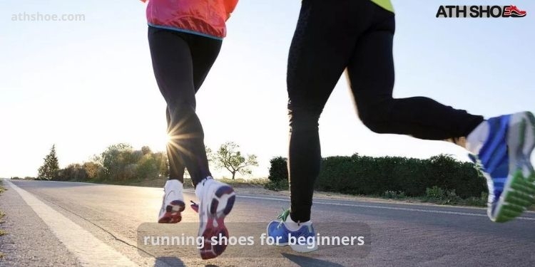 A picture of two people running on the road as part of a talk about running shoes for beginners