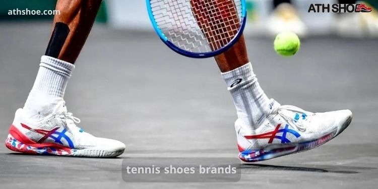 An image with the New Balance logo within the talk about tennis shoe brands