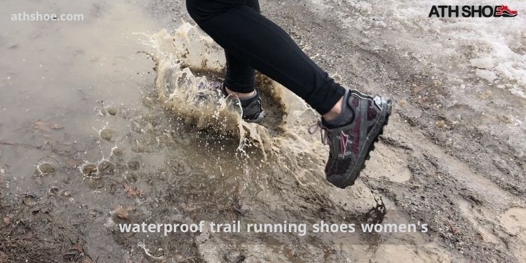 A picture of sports shoes in the conversation about waterproof trail running shoes women's