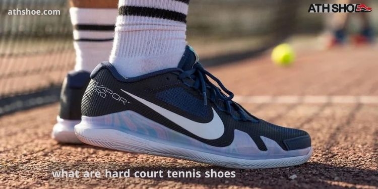 A picture of sports shoes in the discussion about what are hard court tennis shoes