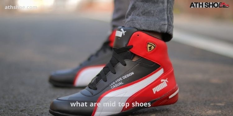 A picture of sports shoes as part of the discussion about what are mid top shoes