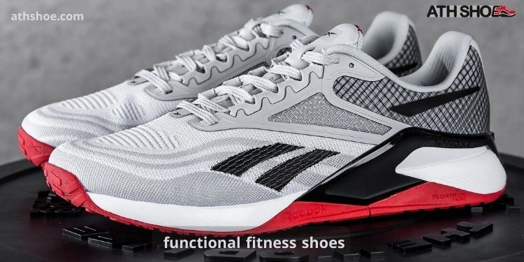 An image of sports shoes within the talk about functional fitness shoes