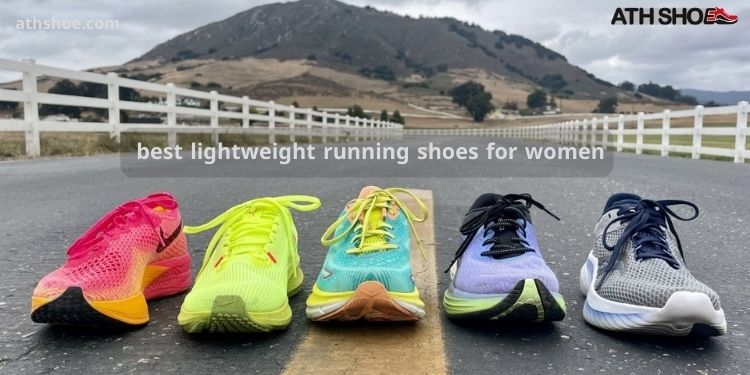 An image containing a group of shoes within the talk about the best lightweight running shoes for women