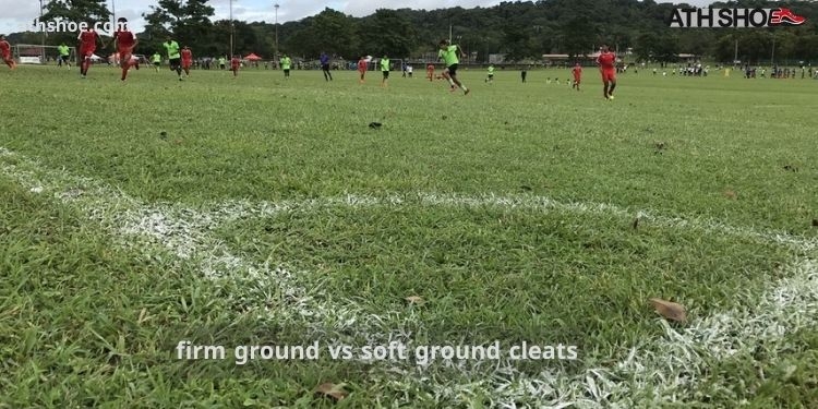 A picture of shoes in the discussion about firm ground vs soft ground cleats