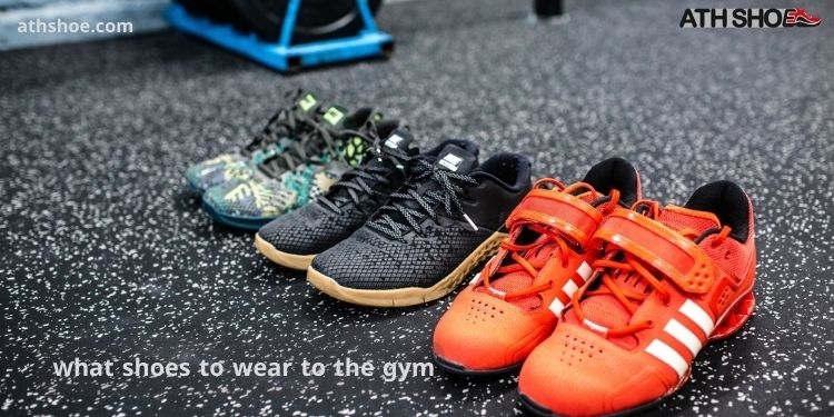 An image of sports shoes within the conversation about what shoes to wear to the gym